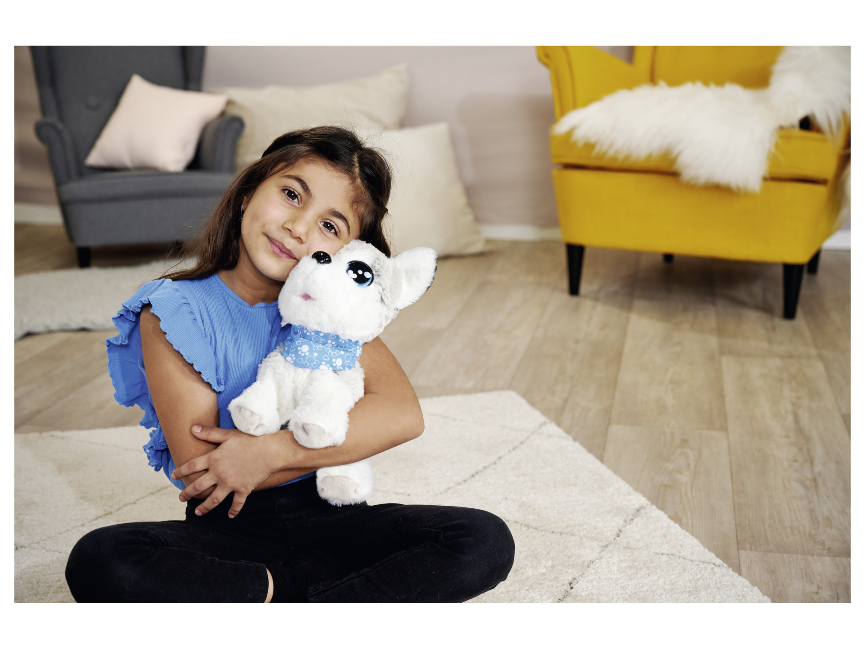SIMBA Kuscheltier Chi Chi Love Happy Husky, mit Funktion – Bild 2 von 4