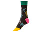 Schwarze Socken mit Peace-Symbol