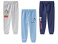 Drei Jogginghosen für Jungen mit Fireman Sam, Snoopy und einem Schneemann