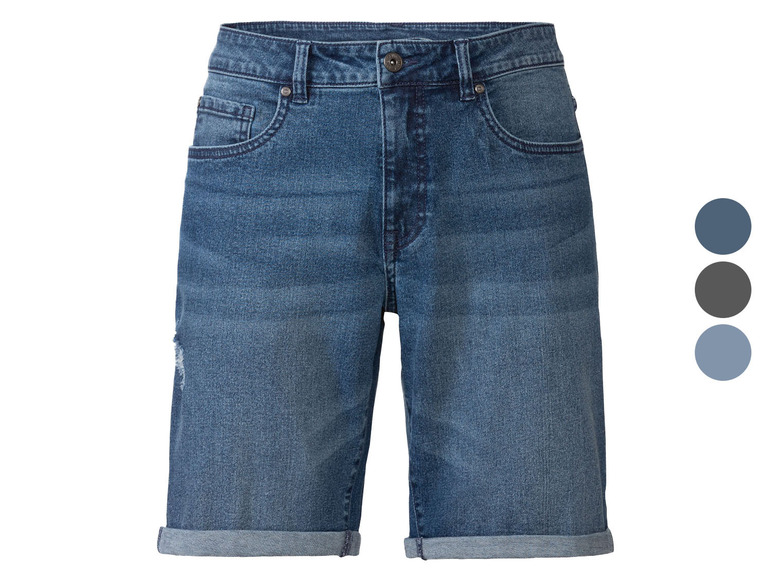 Gehe zu Vollbildansicht: LIVERGY® Herren Jeansshorts, normale Leibhöhe, im 5-Pocket-Style - Bild 1