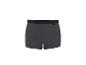 Graue Boxershorts mit schwarzem Gummibund und Nahtdetails.