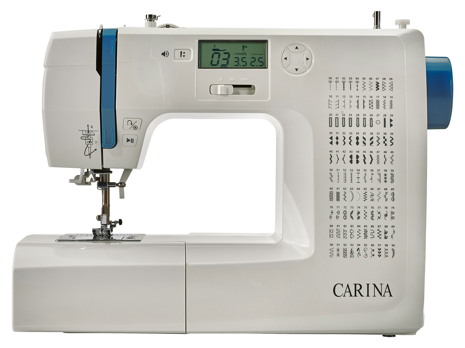 Carina Computernähmaschine »SCNM 100 A1«, mit 100 Stic…