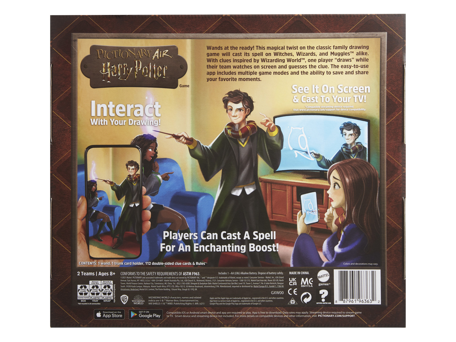 Mattel Zeichenspiel »Pictionary Air Harry Potter«, mit…