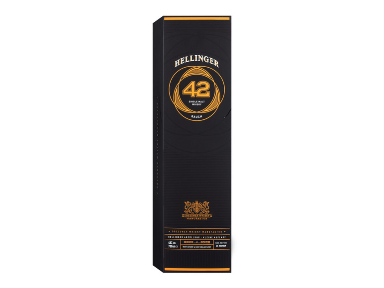 Gehe zu Vollbildansicht: Hellinger 42 Single Malt Whisky Rauch mit Geschenkbox 46% Vol - Bild 3