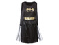 Ein schwarzes Batgirl-Kostüm mit einem goldenen Gürtel und einem Tüllrock.