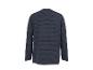 Herren-Langarmshirt in Marineblau und Grau gestreift, Rückansicht