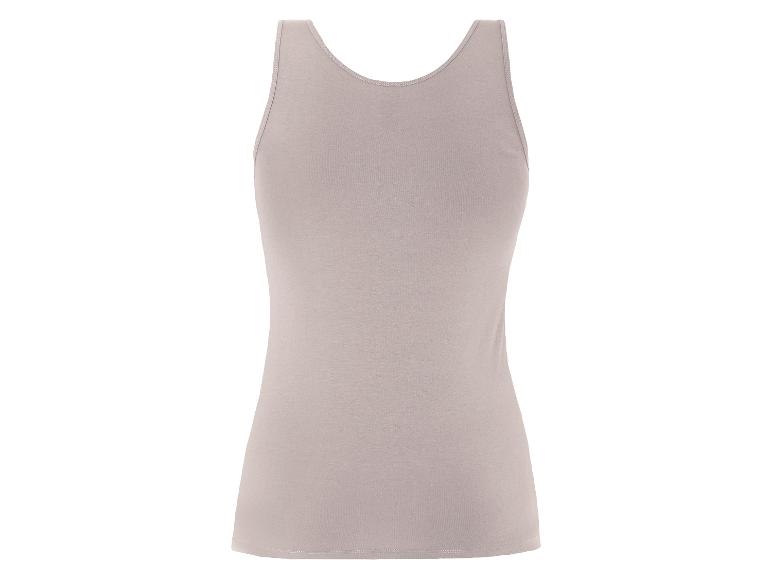 Ein hellgraues Tanktop mit Spaghettiträgern.