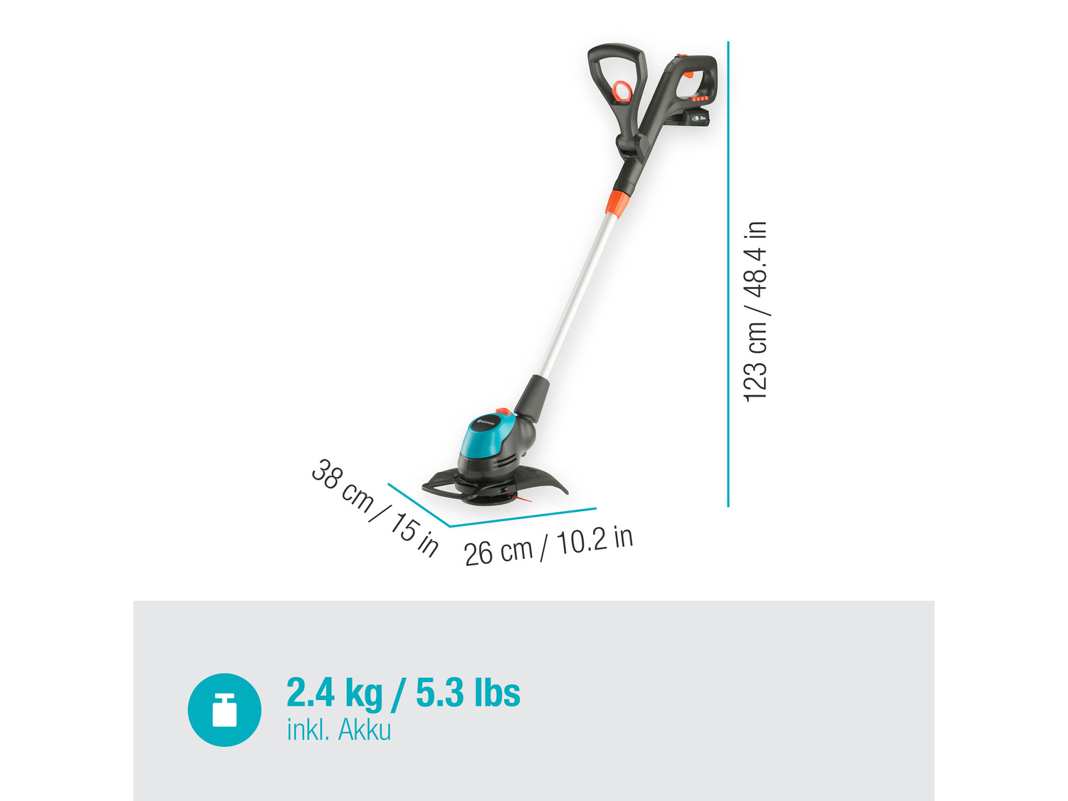 R… For Gardena 23/18V Akku-Trimmer All«, Power »EasyCut