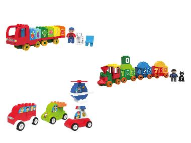 Playtive Clippys Obst- und Gemüse-Laster / Zahlen-Zug / Fahrzeug-Set