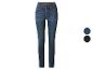 Blaue Damenjeans mit zwei Farboptionen: Dunkelblau und Schwarz.