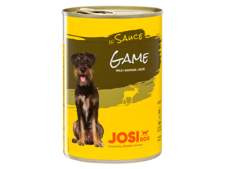 Gehe zu Vollbildansicht: JosiDog Hundenassnahrung Game in Sauce mit Wild, 12 x 415 g - Bild 2