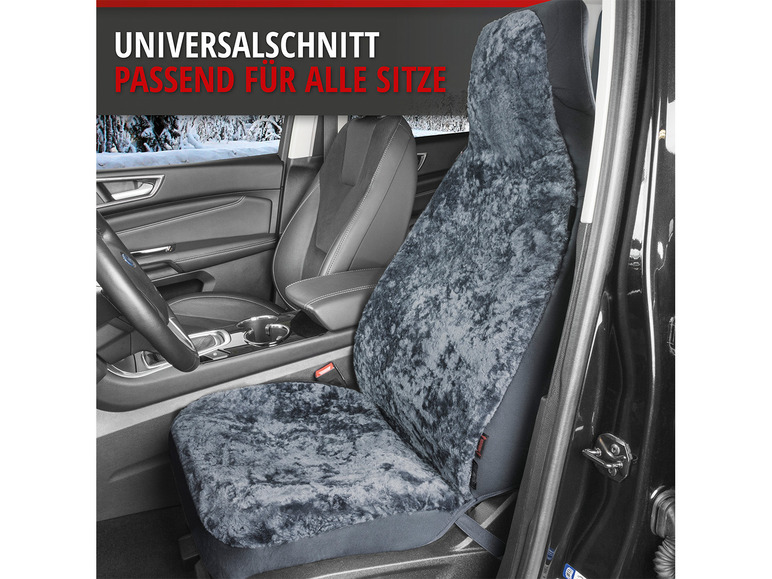 Gehe zu Vollbildansicht: WALSER Autositzbezug Zoya aus Lammfell mit ZIPP IT System für Highback Sitze - Bild 2
