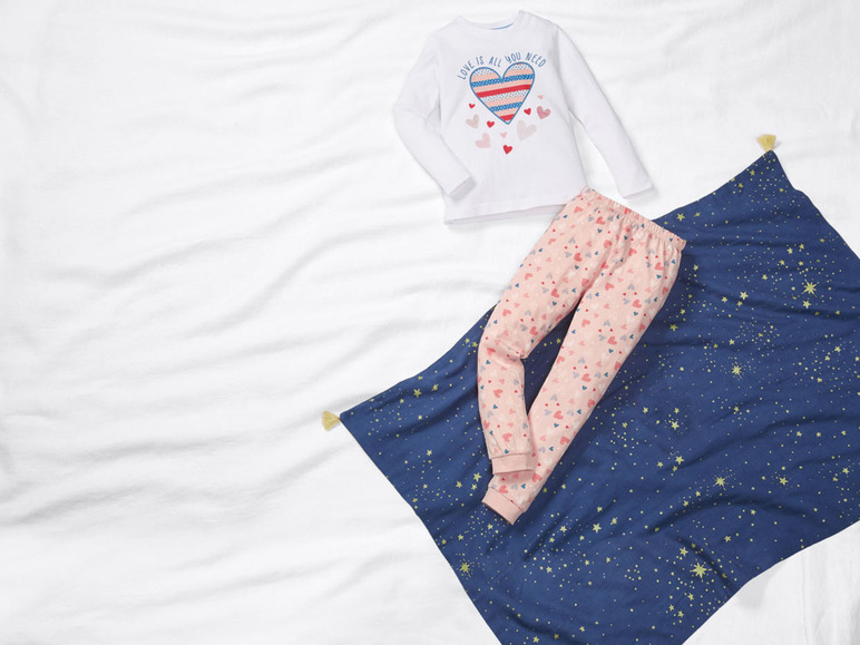 Gehe zu Vollbildansicht: lupilu Kleinkinder Mädchen Pyjama, aus reiner Baumwolle - Bild 9