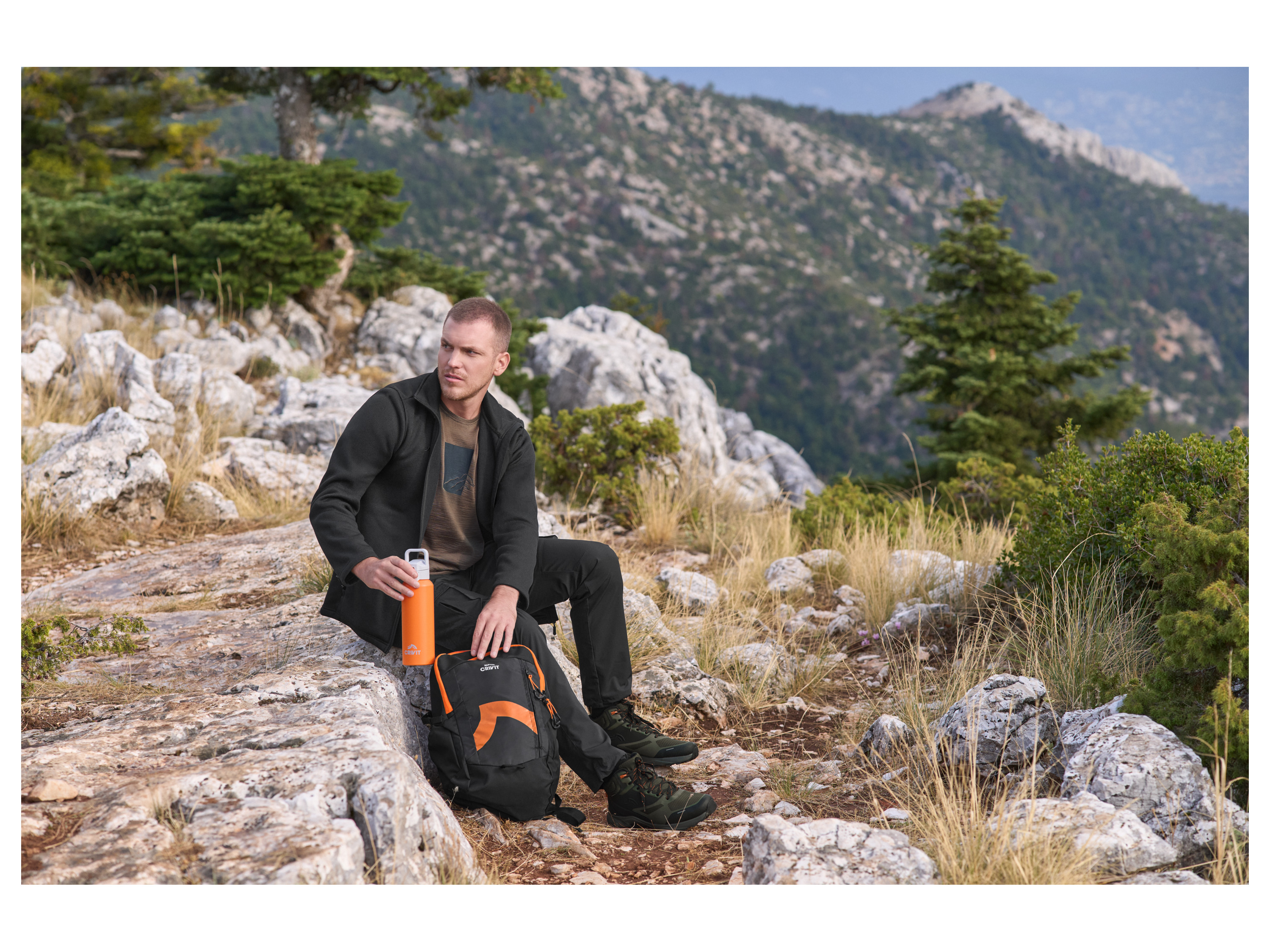 CRIVIT Herren Strickfleecejacke - 8