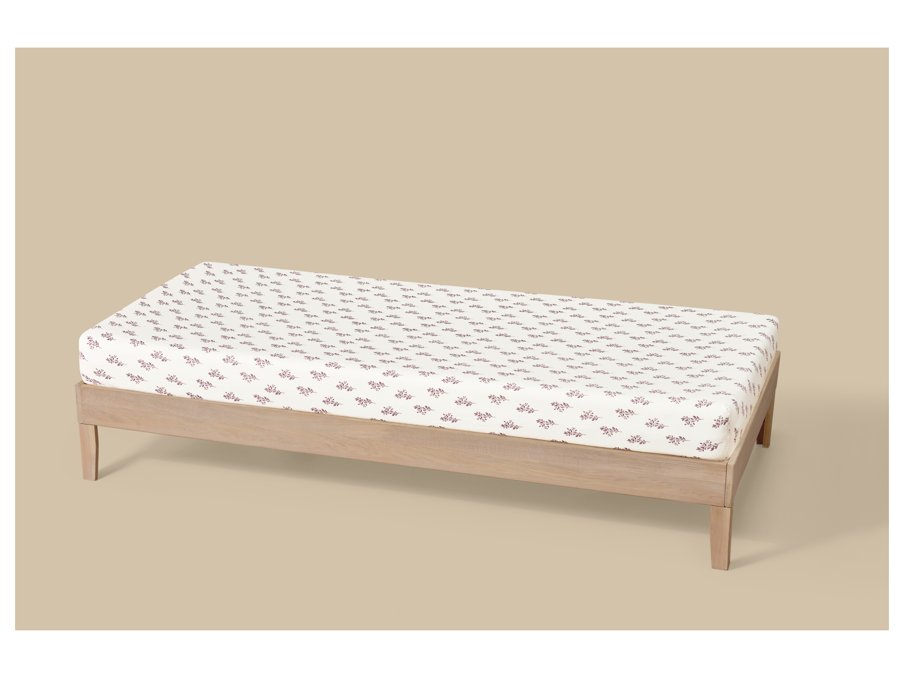 LIVARNO® Jersey-Spannbettlaken, 90-100 x 200 cm (Pilze) – Bild 3 von 3