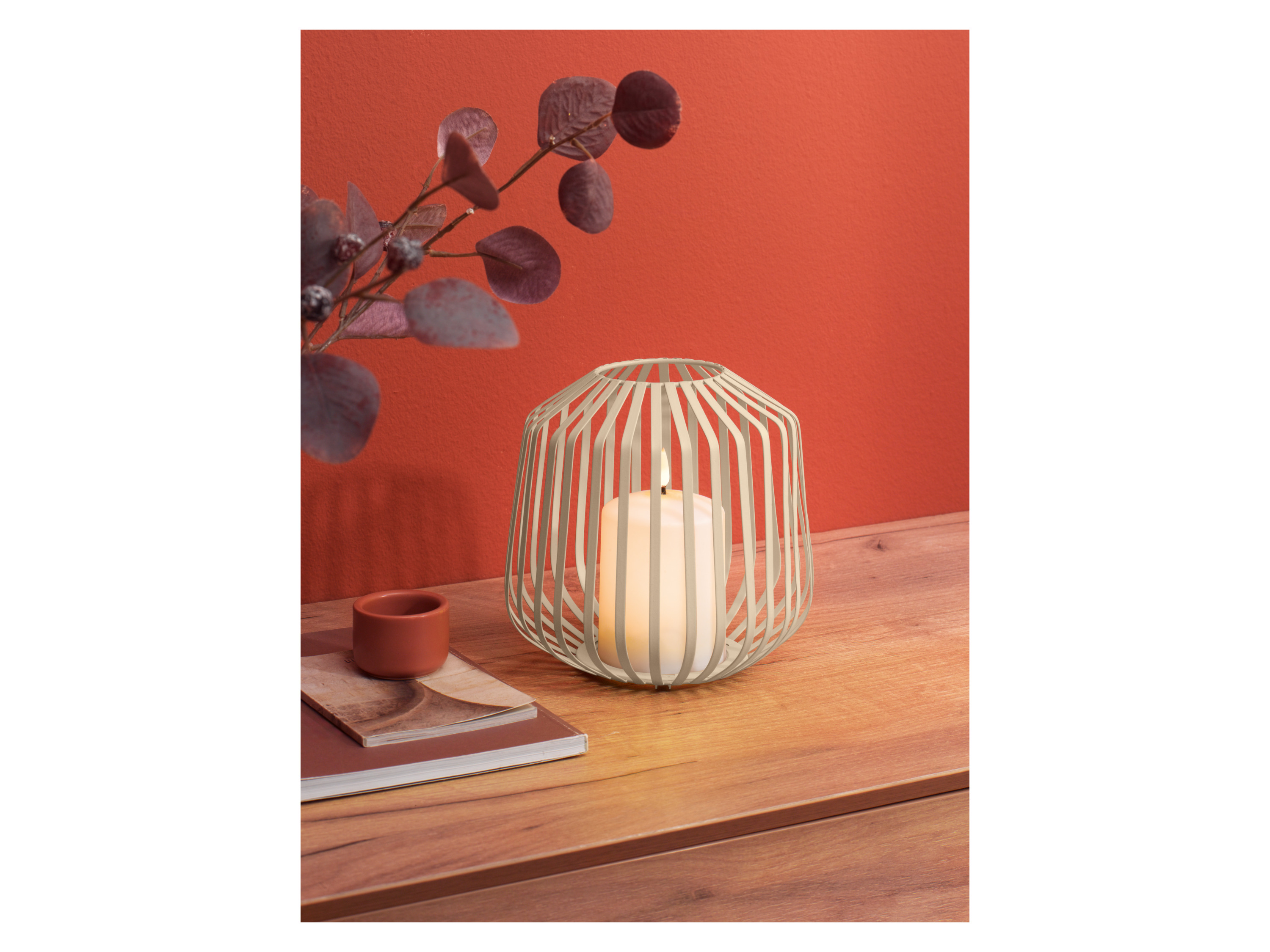 Thumbnail - LIVARNO home LED-Kerze im Metallkorb (Beige)""