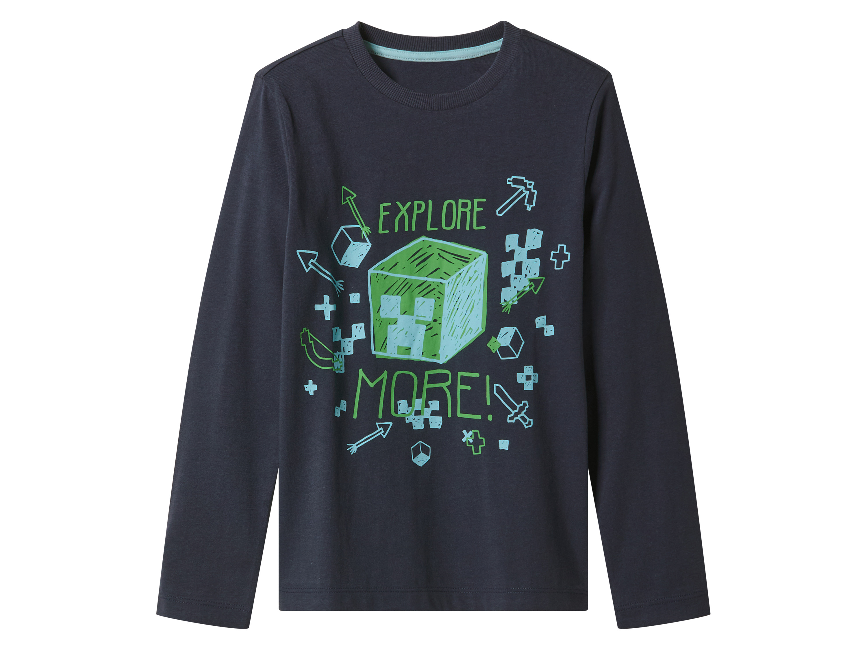 Thumbnail - Kinder Jungen Pyjama lang/lang (Navy, 134/140)
