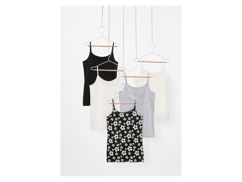 Damen Spaghettitops / Unterhemden, 5 Stück