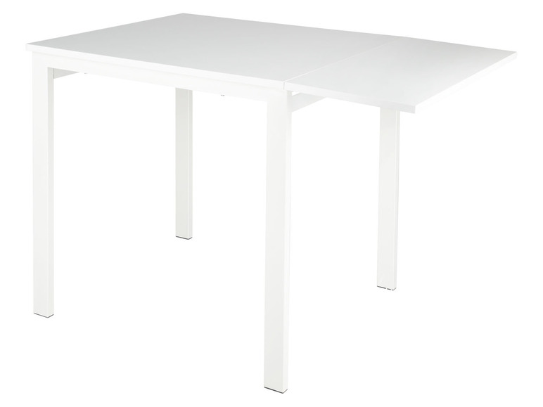 Gehe zu Vollbildansicht: LIVARNO home Tisch, mit klappbarer Tischplatte, weiß - Bild 3