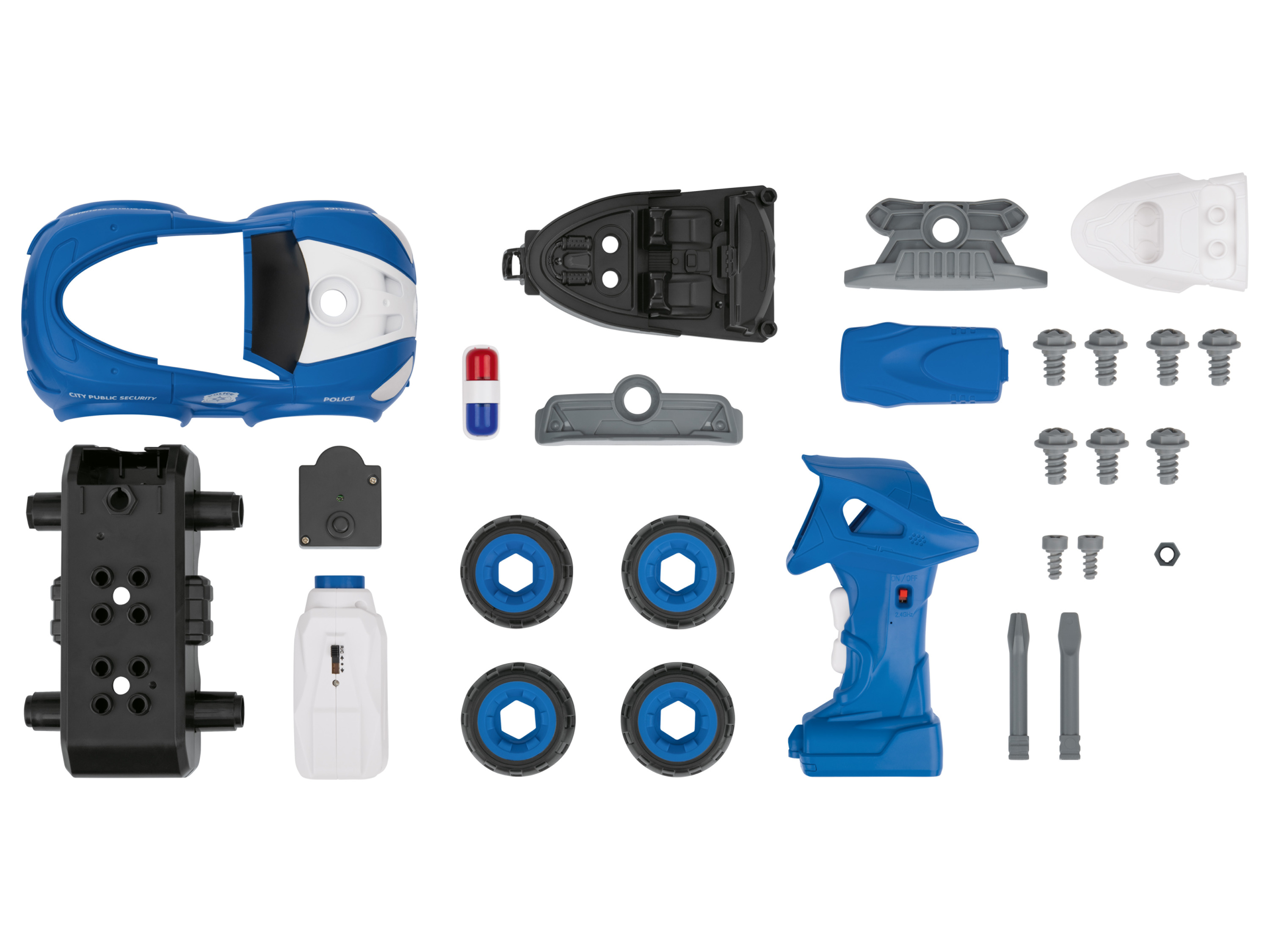 Thumbnail - Playtive Kinder RC Fahrzeug 2in1 (Polizei)