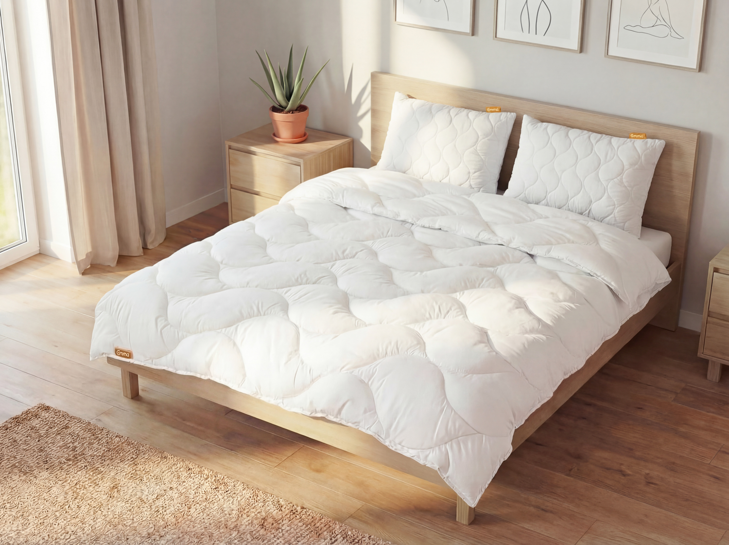 EMMA Ganzjahres-Steppbettdecke »Aloe Vera«, 200 x 220 cm – Bild 2 von 4
