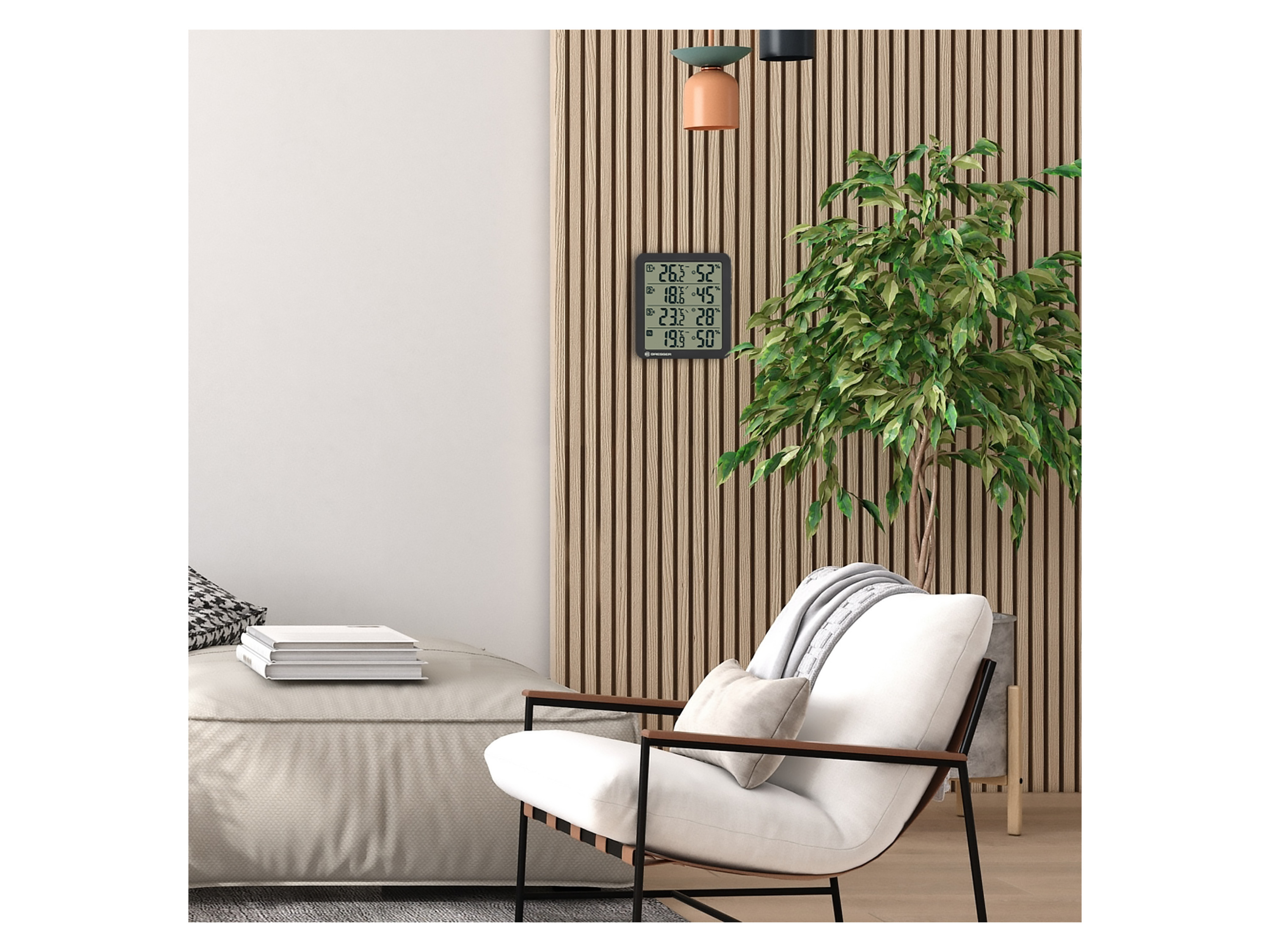 Thumbnail - BRESSER Thermo-/ Hygrometer Quadro