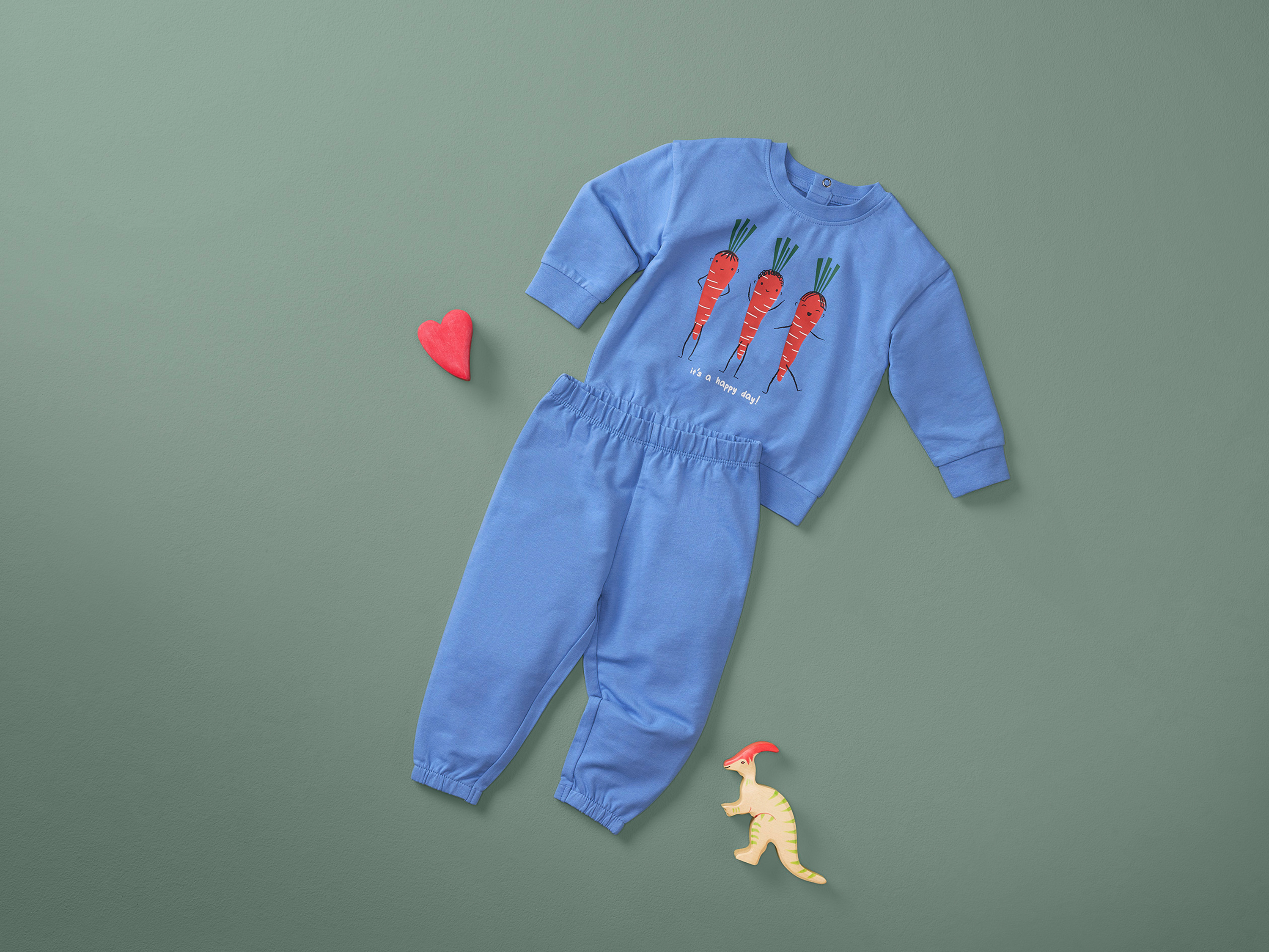 LUPILU® Baby Freizeitanzug (Blau, 62/68) – Bild 2 von 4