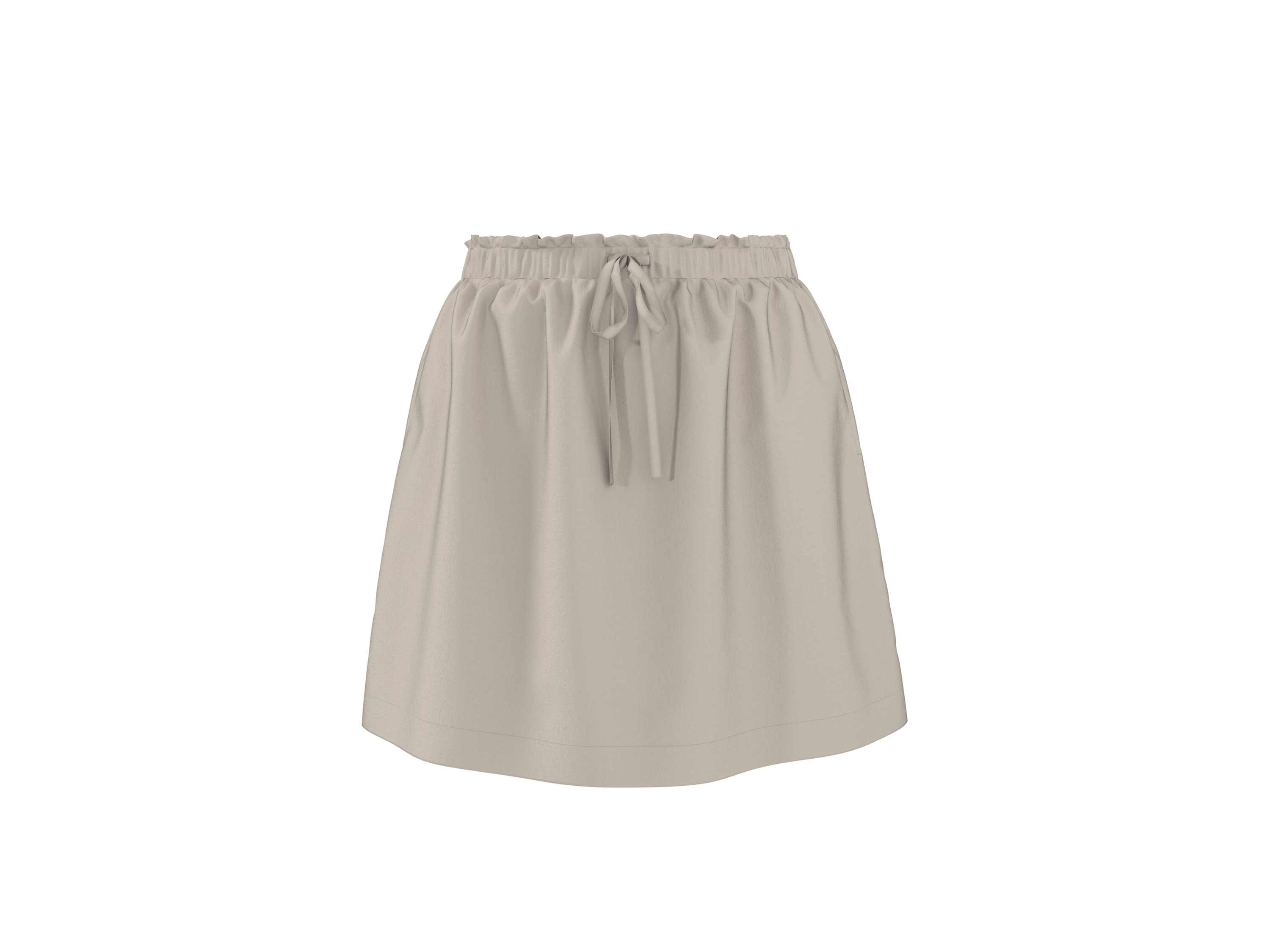 ESMARA® Damen Minirock mit Leinen (Beige, XS (32/34))