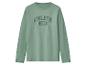 Grünes Langarm-T-Shirt mit „ATHLETIC 1986“-Aufdruck