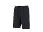 Schwarze Sweatshorts mit Kordelzug.