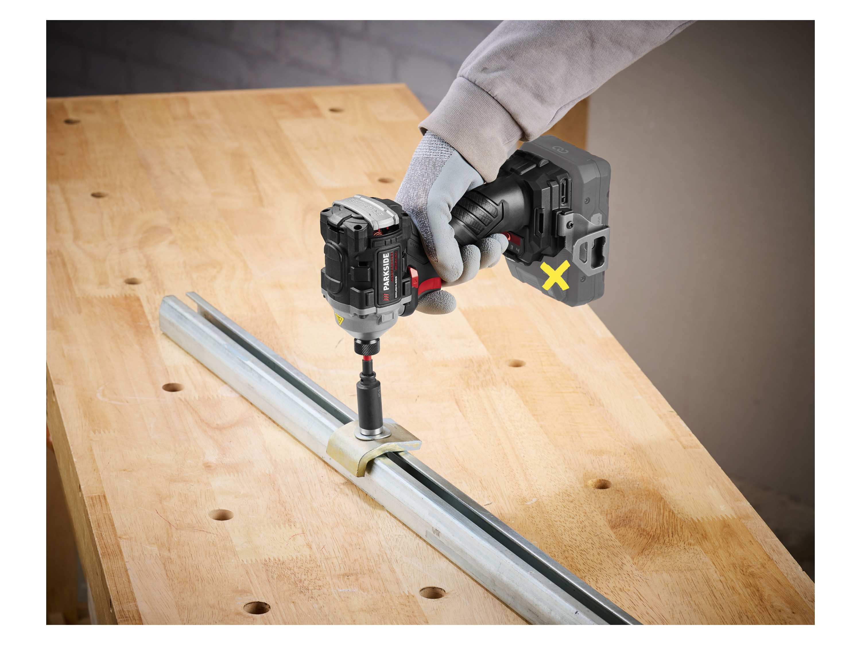 Thumbnail - PARKSIDE PERFORMANCE® 20 V Akku-Drehschlagschrauber »PDSSAP 20-Li D3«, ohne Akku und Ladegerät