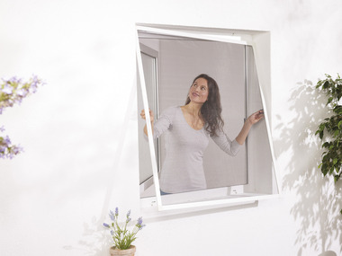 LIVARNO home Insektenschutz für Fenster 130 x 150 cm, weiß, 3er Set