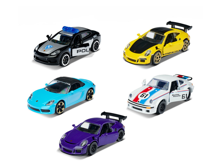 Gehe zu Vollbildansicht: DICKIE »Majorette Porsche 5er Geschenkset«, mit exklusiven Modellen - Bild 1