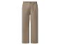 Herren-Freizeithose in Beige mit elastischem Bund und Falten.