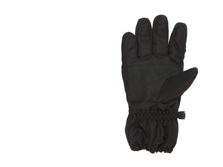 Schwarzer Winterhandschuh mit rutschfester Handfläche