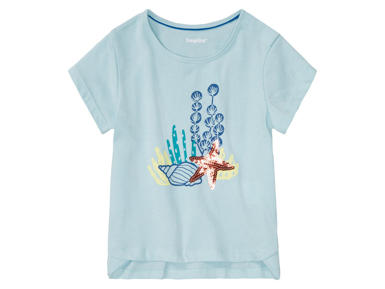 Gehe zu Vollbildansicht: lupilu Kleinkinder Mädchen T-Shirts, 3 Stück, aus reiner Baumwolle - Bild 18