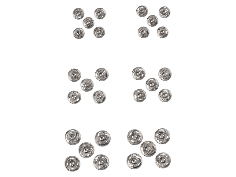 Silberne Knöpfe für Kleidung