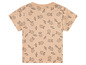 Beige T-Shirt mit einem Druck von Bären mit dem Text 'Bear Hugs'.