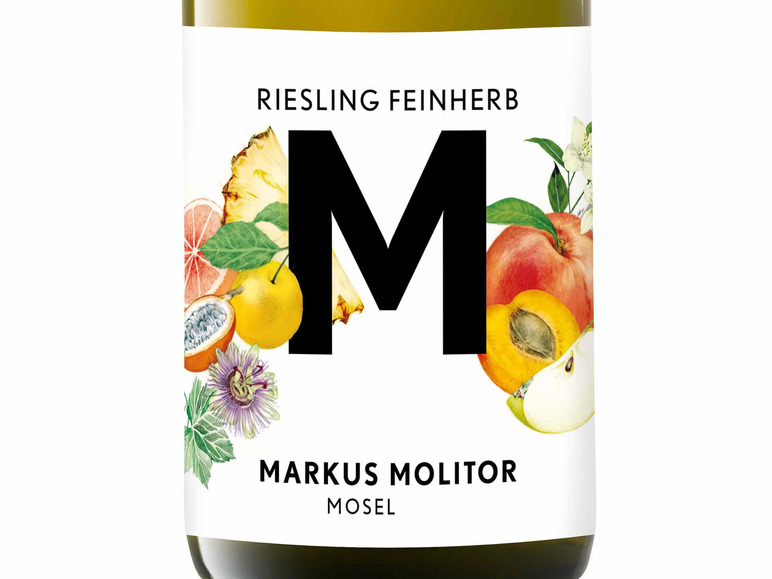 Gehe zu Vollbildansicht: Markus Molitor "M" Riesling Mosel QbA feinherb, Weißwein 2022 - Bild 2