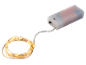 Batteriebetriebene LED-Lichterkette mit Batteriefach.