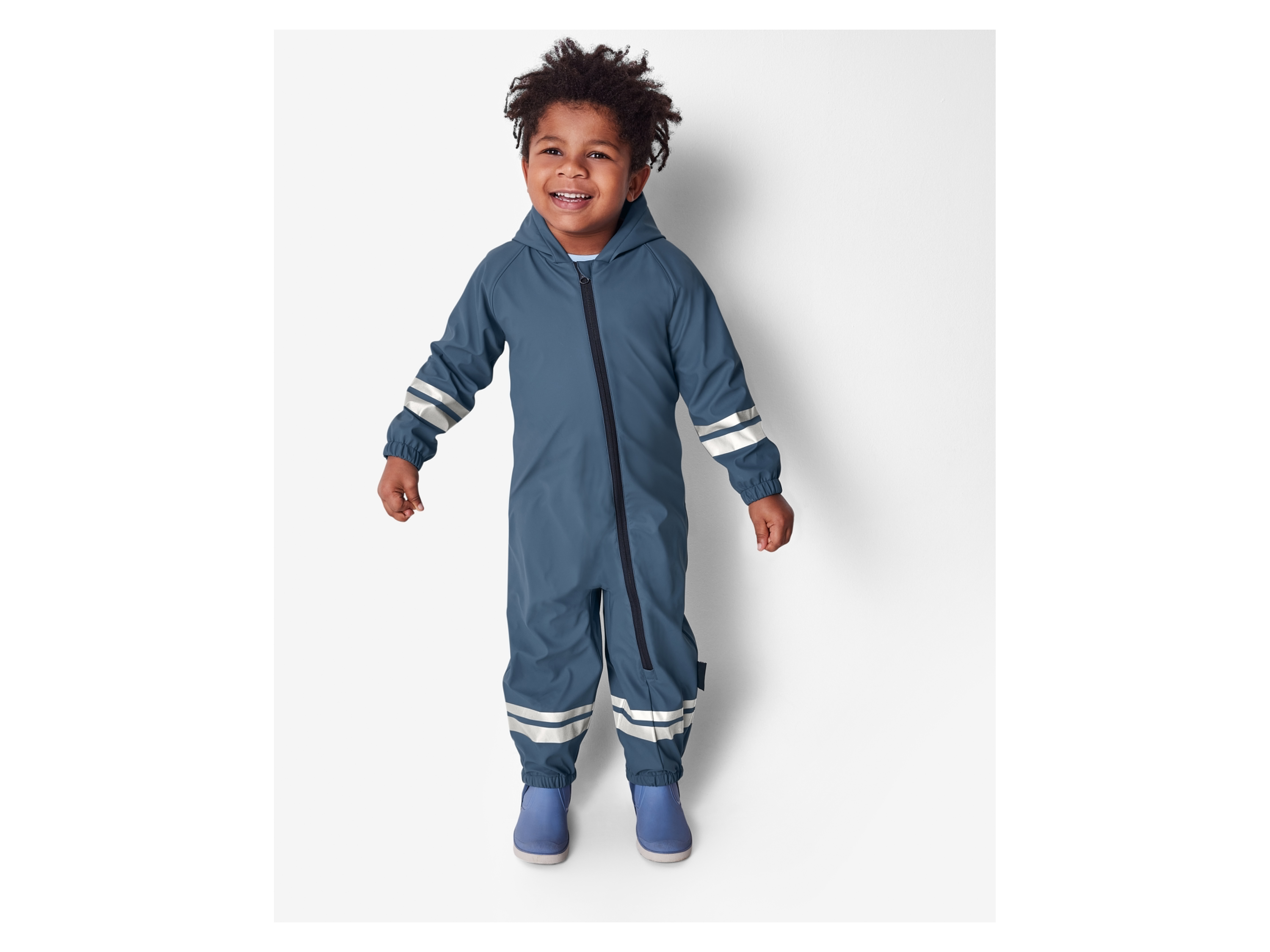 LUPILU® Baby Kleinkinder Matsch und Buddel-Overall, gefüttert (Blau, 74/80) – Bild 2 von 4