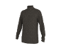 Dunkelgraues Herren Langarmshirt mit Stehkragen