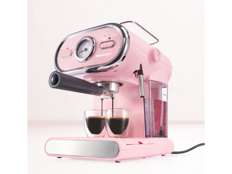 Gehe zu Vollbildansicht: SILVERCREST® Espressomaschine/Siebträger Pastell rosa SEM 1100 D3 - Bild 5