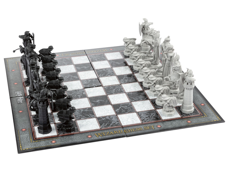 Gehe zu Vollbildansicht: The Noble Collection Schachspiel, klappbares Brett - Bild 12