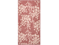 Rosa Badematte mit hellem Blumenmuster
