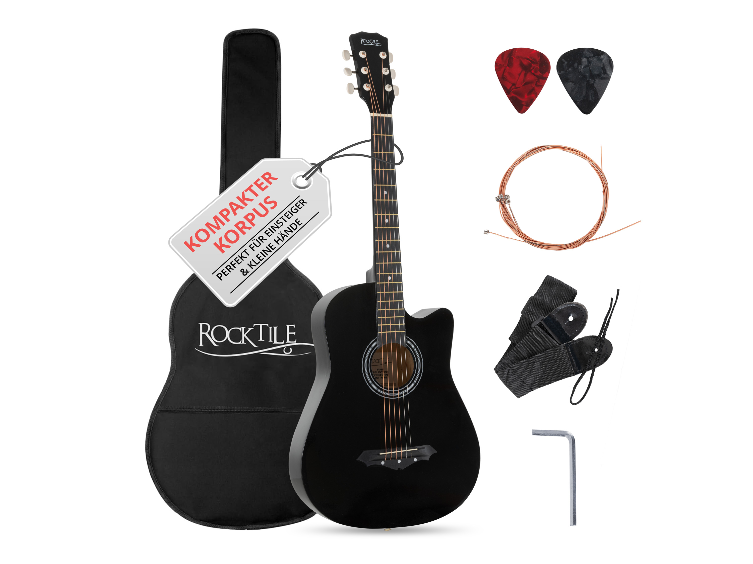 ROCKTILE Westerngitarren Set""