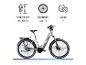 E-Bike mit Spezifikationen: Körpergröße 165-185cm, Radgröße 27,5 Zoll, 7 Gänge.