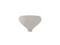 Hellbeige gerippter High-Waist-Slip auf weißem Hintergrund.