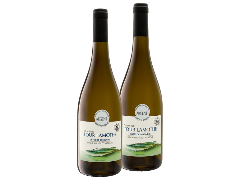 Gehe zu Vollbildansicht: 2er Weinpaket Domaine Tour Lamothe Côtes de Gascogne IGP trocken, Weißwein - Bild 1