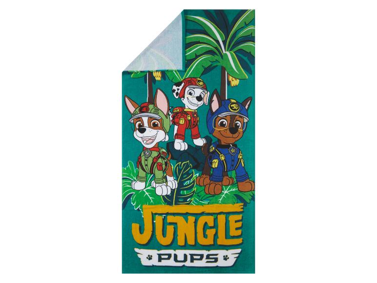 Paw Patrol Dschungel Welpen Badetuch: Marshall, Chase und Skye.